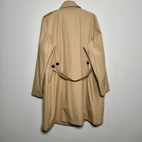 Universal Standard Derjon Trench Coat Khaki Sz L (22-24) - Picture 6 of 10